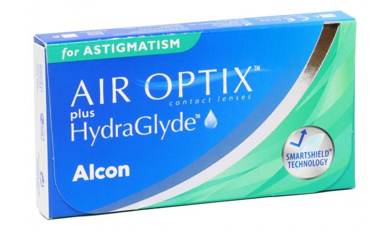 Контактные линзы AIR OPTIX PLUS HYDRAGLYDE FOR ASTIGMATISM (3 шт)