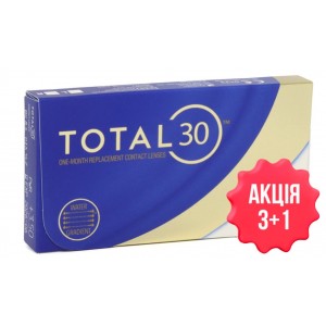 Контактные линзы КОНТАКТНІ ЛІНЗИ TOTAL 30 (4 шт)