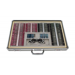 Набор пробных линз для офтальмологии JSC-266-A (266 шт. линз) мет. цвет. ободок