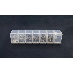 Набор для ремонта очков: винт, носоупор, стоппер (7 ячеек)