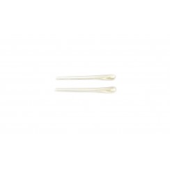 Наконечник 6,5 см прозрачный NEW (упаковка 1 пара)