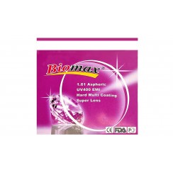 Полимерная астигматическая линза BIOMAX HMC+EMI. Ind. 1,61 Ø75 (CYL -0.25 -2.0)