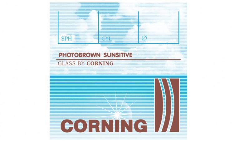 Минеральная фотохромная линза из заготовок CORNING, Франция. Brown Ind. 1,523 Ø70-65 (±2,25 / ±4,0)