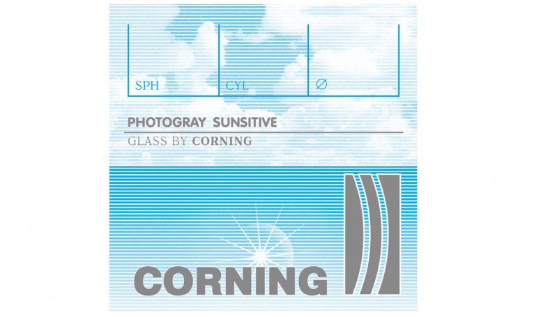 Минеральная фотохромная линза из заготовок CORNING, Франция. Grey Ind. 1,523 Ø70-65 (-6,5 / -8,0)