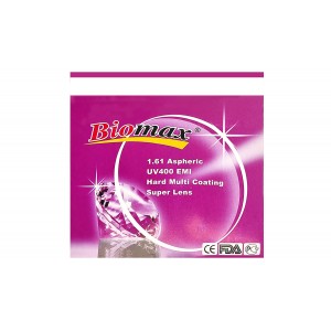 Полимерная асферическая линза Biomax UV400 EMI HMC Ind. 1,61 Ø65 (+0,0/+6,0)