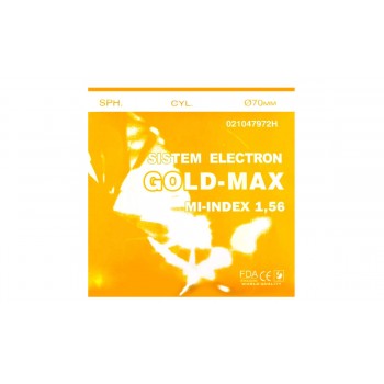Полимерная линза Sistem Electron Gold-Max Ind. 1,56 Ø70-65 (±0,0 / ±6,0)