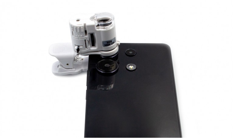 Лупа микроскоп для телефона 9595W1  с подсветкой